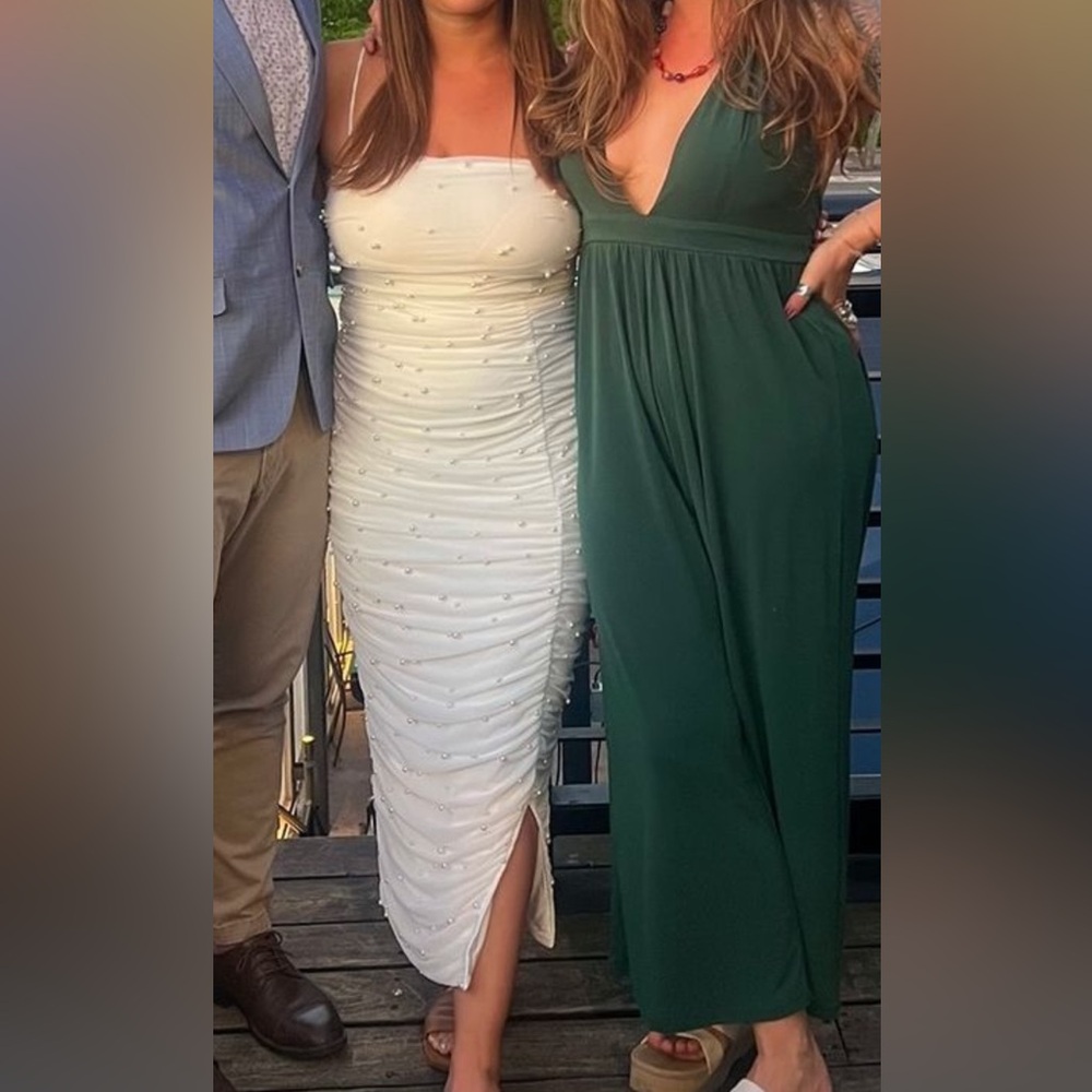 Urban outfitters Emerald green pant suit / romper